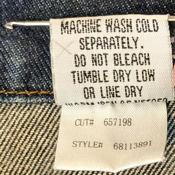 l.e.i. Blue Denim Jean Jacket Junior's Size Medium - Picture 6 of 6